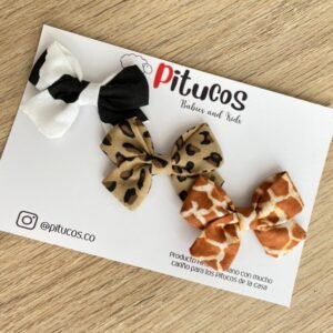 Moño Paula Animal Print