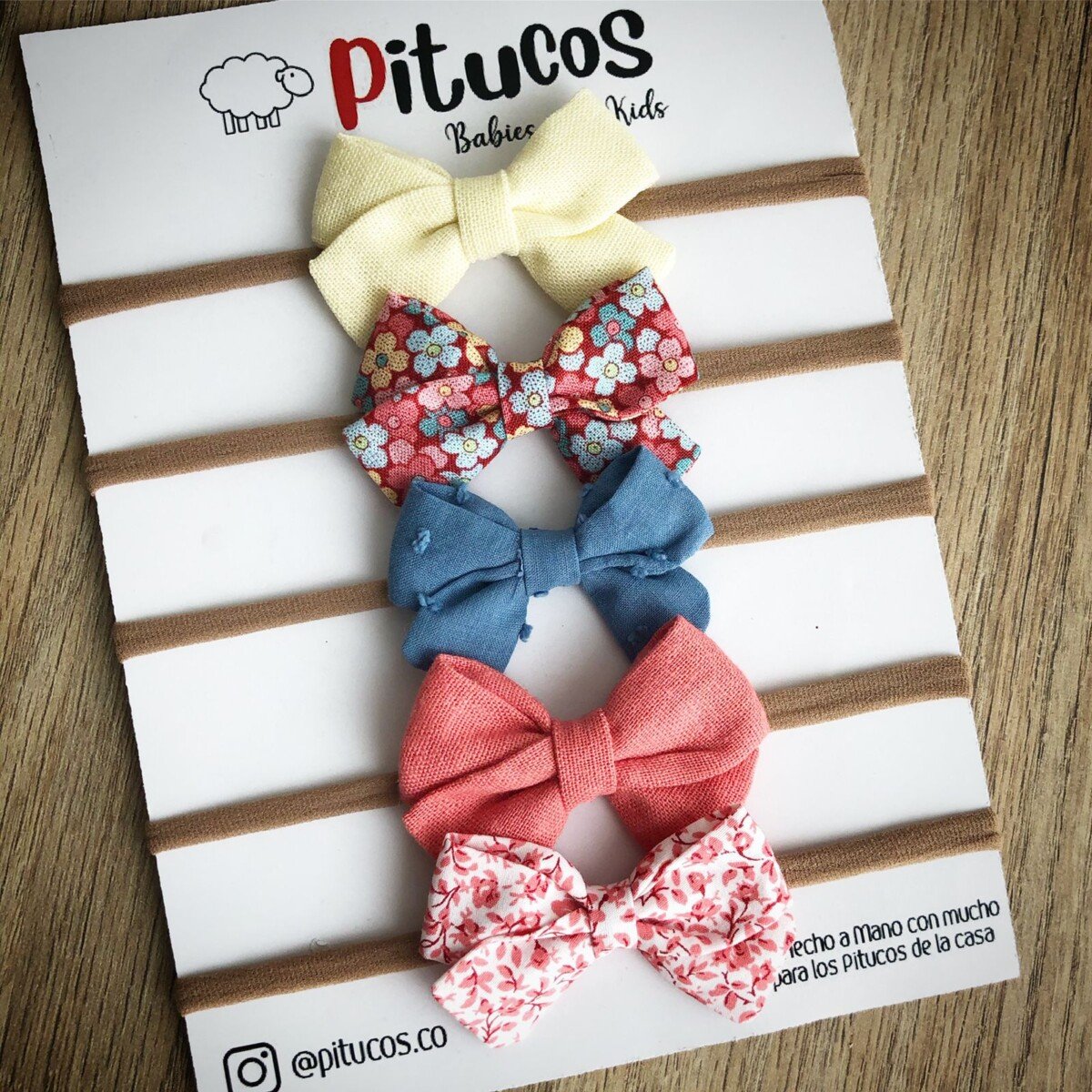 Kit 5 Balacas Paula Flores Coral - Imagen 1