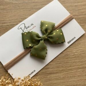 Balaca Domenica Verde con puntos Dorados