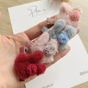 Pinzas Medianas Conejito Plush