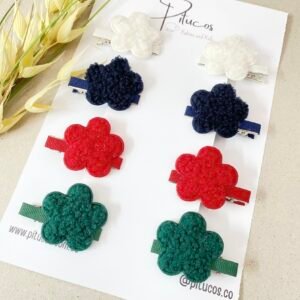 Pinzas Medianas Flor Tina (Unidad)