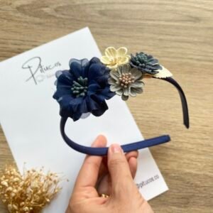 Cintillo Dalia Azul Oscuro