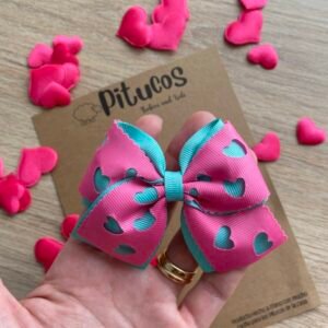 Pinza San Valentin Fucsia/Turquesa