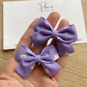 Mini Pinza Paula Violeta con estrellas (Unidad)