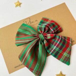 Pinza Mediana Bernadette Cuadros Verde Navidad