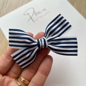 Lazo Sofía Rayas Azul/Blanco (Unidad)