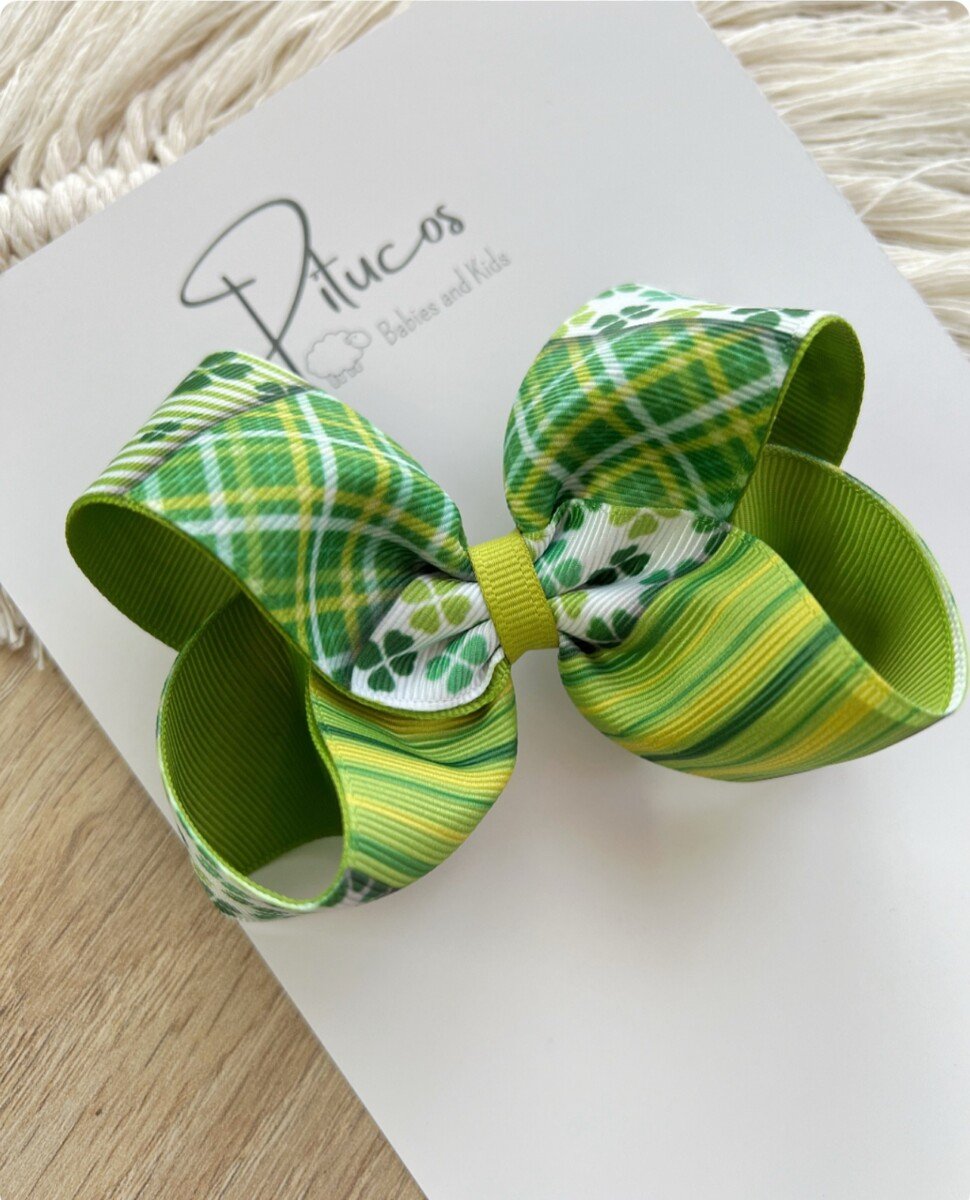 Pinza Agustina Grande St Patrick Verde Manzana - Imagen 1