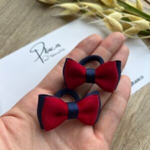 Colitas Antonella Azul Oscuro/Rojo (Unidad)