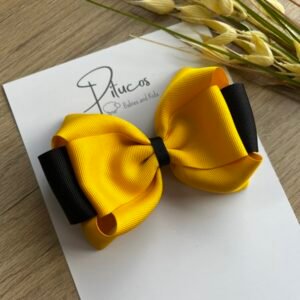 Pinza Dolores Grande Amarillo/Negro