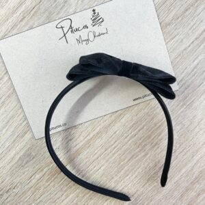 Cintillo Rígido Velvet Negro