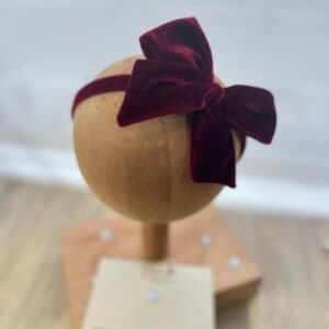 Cintillo Rígido Vicky vino (velvet)