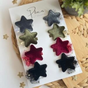 Pinza Mediana Estrella Fugaz Velvet (Unidad)