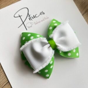 Begoña Dots Verde Manzana/Blanco (Unidad)