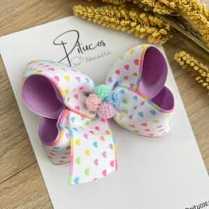 Pinza Agustina Maxi Corazones Pastel