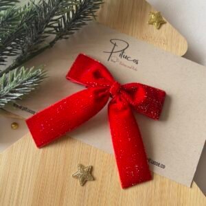 Pinza Beatrice Velvet Rojo (Unidad)