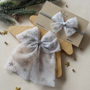 Kit mamá e hija Tull con estrellas Plata