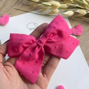 Pinza grande Flavia Fucsia Plumeti (Unidad)